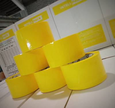 Упаковочный скотч 45mic*48mm*100M желтый